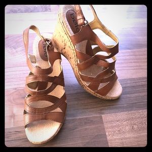Bolo Shyra Cork wedge in saddle - hard to find!